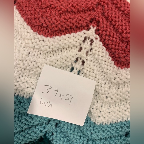 Boho Afghan vintage style crochet throw - Picture 5 of 5